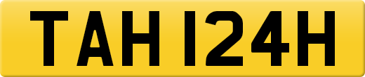TAH 124H private number plate